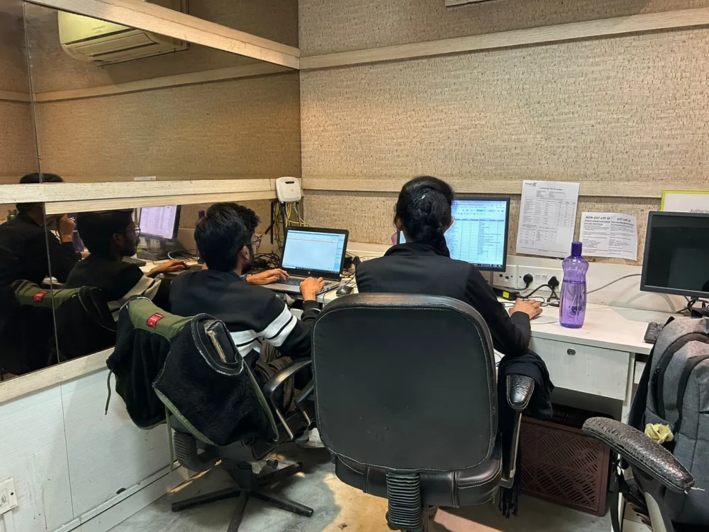 DSC Center BBD Bagh office interior - staff working