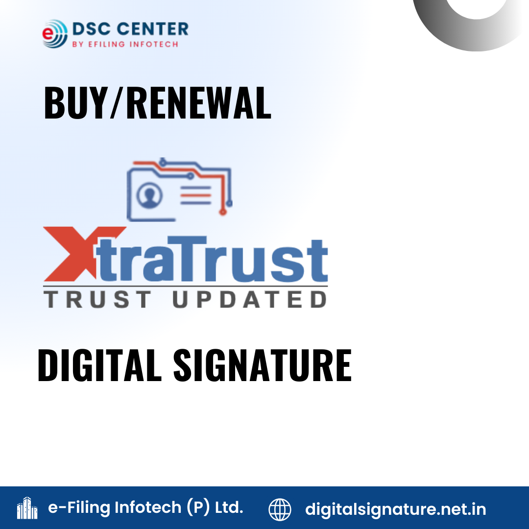 XtraTrust Class 3 Digital Signature Renewal (DSC)