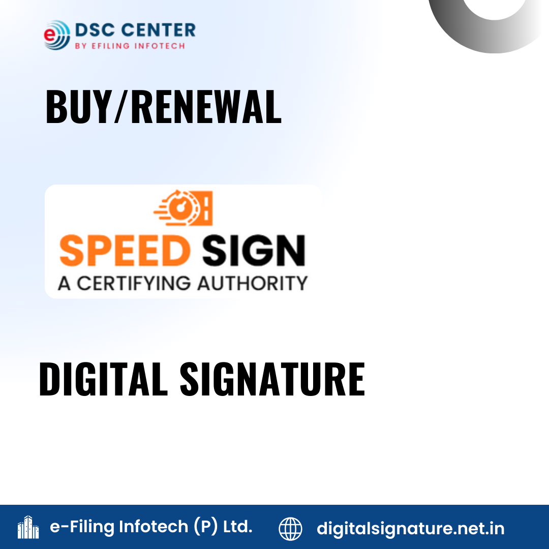 Speed Sign Class 3 Digital Signature Renewal