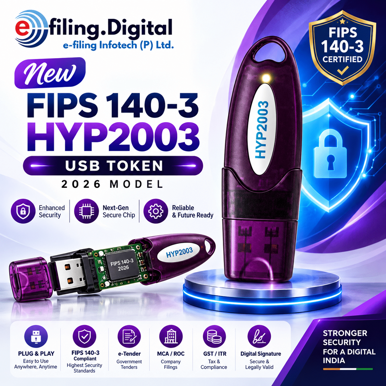HYP2003 FIPS 140-3 USB Token