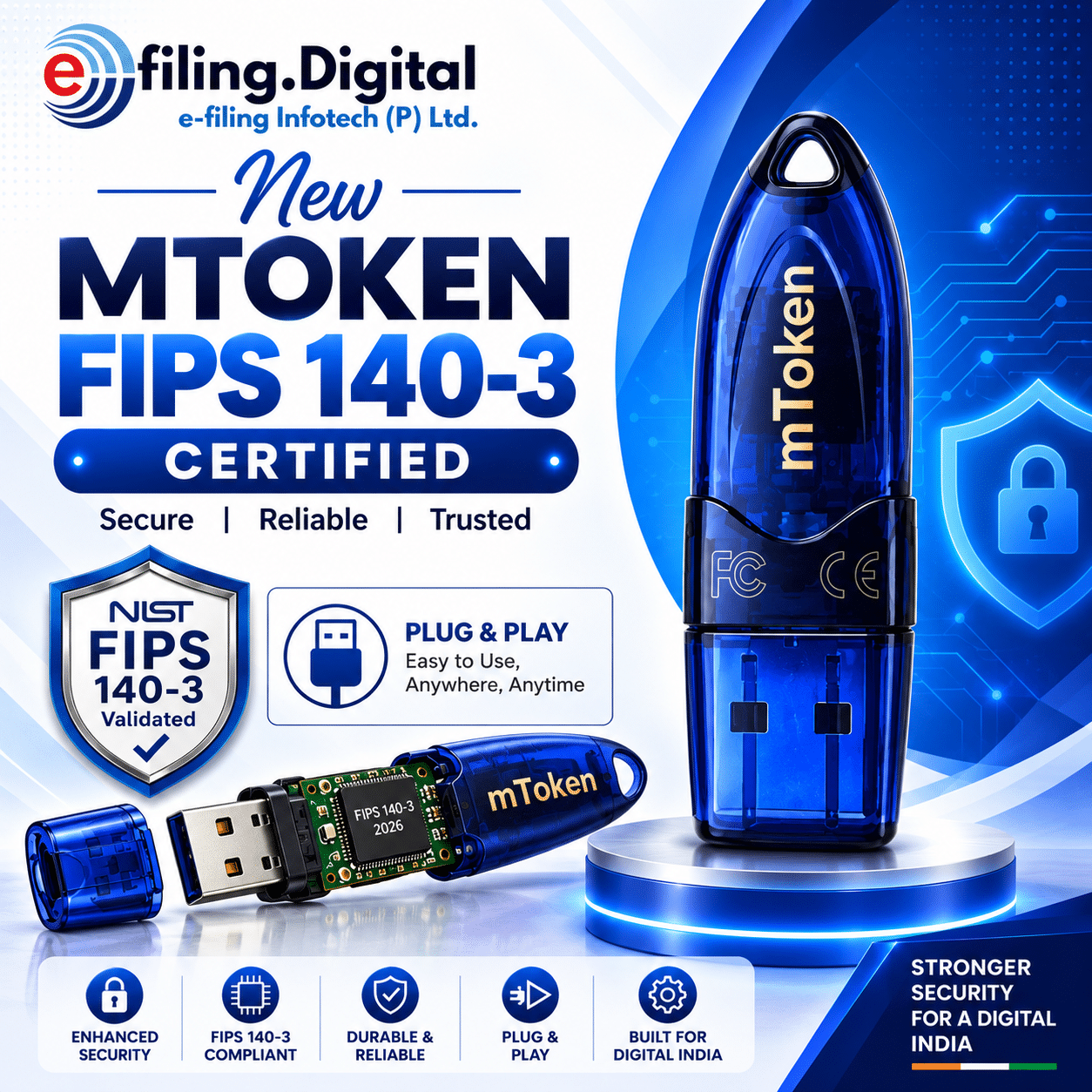 mToken FIPS 140-3 USB Token